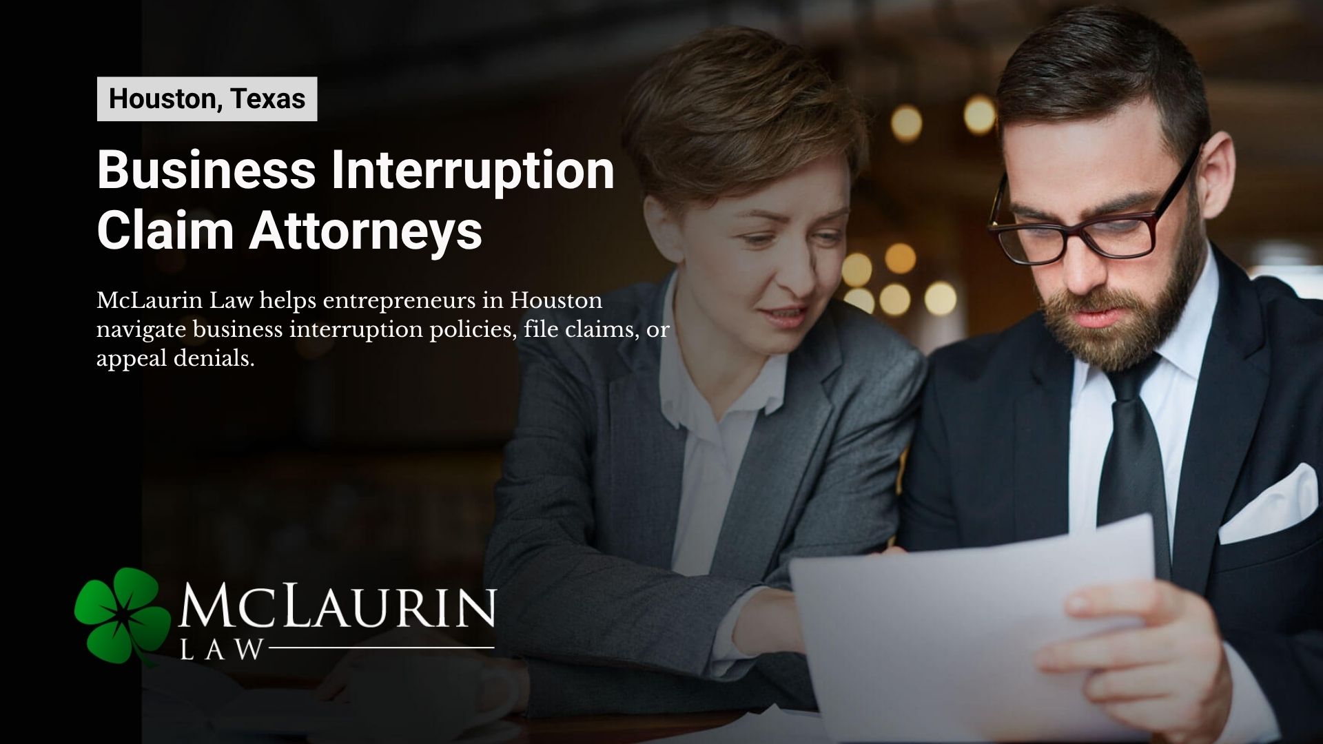 Houston Texas Business Interruption Claim Attorney