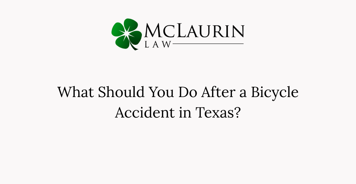 What Should You Do After a Bicycle Accident in Texas